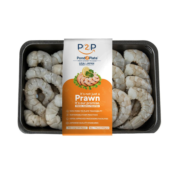 (Large Size) Fresh Prawns - 454 grams/1 lb. (30-35 Pcs)