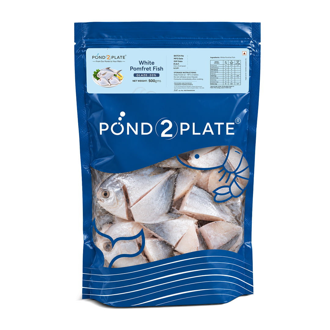 White Pomfret – Cleaned, 400 g